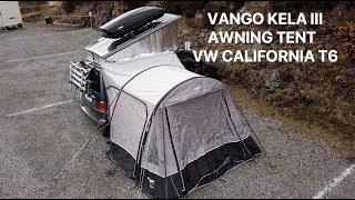 V87  Vango Kela 3 Tent for VW California T6 [upl. by Dlonyar746]