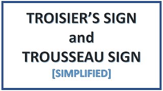 Troisier’s sign and Trousseau sign  Confusing Terms  Simplified [upl. by Eustazio]