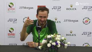 Daniil Medvedev  Semifinals Press Conference  2024 Dubai Duty Free Tennis Championships [upl. by Aivataj182]