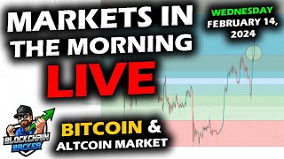 MARKETS in the MORNING 2142024 Bitcoin 51700 Altcoin Market Breakout Stock Sell Off at 4236 [upl. by Hackney]