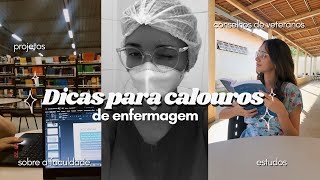 Dicas para CALOUROS de Enfermagem  Veteranos respondem [upl. by Bbor539]