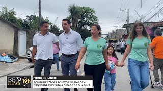 Presidente da APS visita comunidade em Guarujá  BE News 19h [upl. by Lozar828]