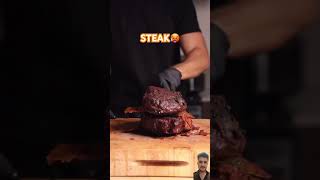 Steak Challenge 🥵🫡 bbq steak food beef baconweave tomahawk bacon blt chimichurri [upl. by Nevag]