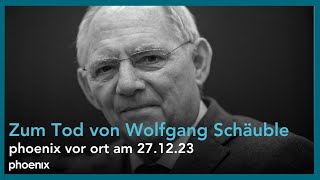 Zum Tod von Wolfgang Schäuble  phoenix vor ort am 271223 [upl. by Atnovart898]