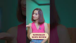 Quick Sunscreen Review  shortsfeed shorts viralshorts beauty skincare sunscreen [upl. by Danice30]