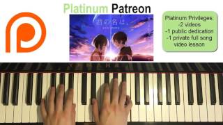 Zen Zen Zense  Your Name OST Piano Cover  Patreon Dedication 74 [upl. by Sane759]