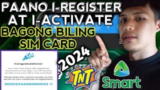 PAANO EREGISTER ANG BAGONG BILING SIM CARDSIM CARD REGISTRATION 2024How to register new sim card [upl. by Wall]