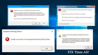 How To Fix ALL Synaptics Pointing Device And TouchPad Error  101 FIX All Issues  Latest 2021 [upl. by Tuddor]