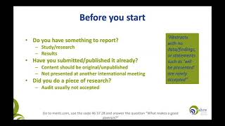 How to write an abstract  Webinar with Dr Roger Sturmey [upl. by Dielu]