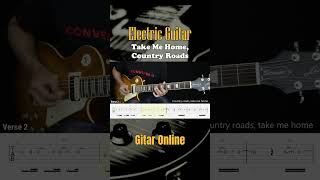 Take Me Home Country Roads  John Denver  Guitar Instrumental Tab Link full video on comment [upl. by Corinna]