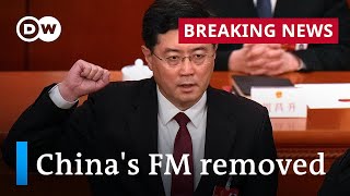 Whats behind Chinas removal of Foreign Minister Qin Gang from office  DW News [upl. by Carolee]