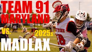 Team 91 Maryland vs Madlax 2025  Sweetlax Summer Challenge  Extended Clips [upl. by Chickie]