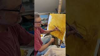 Continuing the acrylic landscape demonstration Landscape 1 step 2 in series [upl. by Lebama]