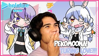 PEKOMOONA TURING LOVE  MOONA FT PEKORA COVER REACTION [upl. by Noak380]