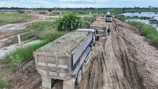 Full Proces Only 3Day Swiming Pool Ring Road Building Bulldozer KOMATSU D58P in Action [upl. by Cichocki]