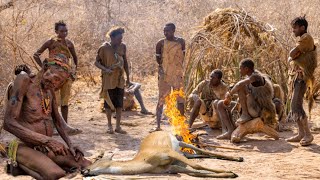 Hadzabe Tribe  How They Catch And COOK their PREY [upl. by Bolitho]