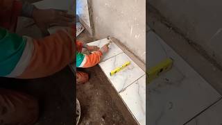 How to install ceramic tiles for a cement chair step by stepp2shorts ceramic tiles [upl. by Ayiak890]