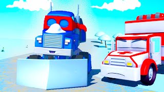 Der Schneepflug  Carl der Super Truck in Car City 🚚 ⍟ Cartoons für Kinder quot [upl. by Sileas]