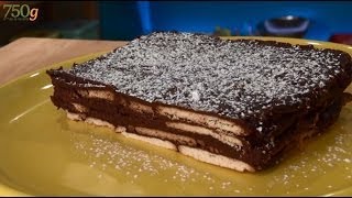 Recette de Gâteau aux Petits Beurre  750g [upl. by Atinat]