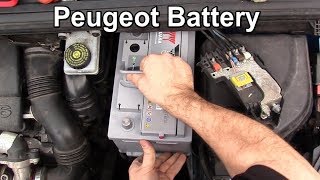 How to Remove and Replace the Battery in a Peugeot 307 and 308 [upl. by Idoux]