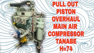 HOW TO OVERHAUL TANABE MAIN AIR COMPRESSOR [upl. by Guild]