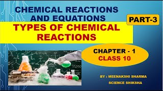 Types of chemical reactions chapter 1class10 [upl. by Jentoft]