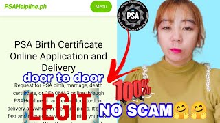 PSA BIRTH CERTIFICATE ONLINE DELIVER DOOR TO DOOR 100 LEGIT NO SCAM [upl. by Merrili]