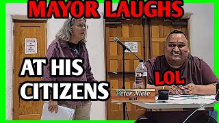 Residents Tell Mayor They Are Fed Up With Bad Cops Mayor Laughs At Them [upl. by Mayram]