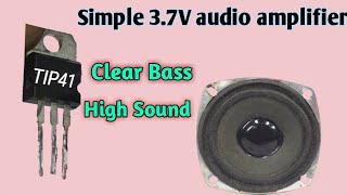 Audio amplifier using Transistor Tip41 [upl. by Rosanne]