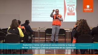 Radomiro Tomic refuerza los 18 Riesgos Críticos presentes en su operación [upl. by Barr84]