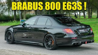 900HP Mercedes E63S AMG BRABUS 800  CRAZY DRIVING LOUD Accelerations FLYBY [upl. by Arondel138]