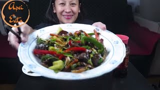 STIR FRY VEGETABLE COOKBANG MUKBANG [upl. by Latty]