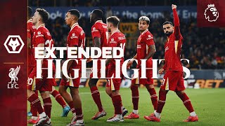 Extended Highlights Reds Go Top In Premier League  Wolves 12 Liverpool [upl. by Pence]