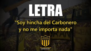 quotSoy hincha del Carbonero y no me importa nadaquot LETRA  PEÑAROL [upl. by Norton]