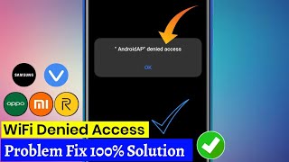 denied access to network wifi  wifi denied access to network 2022 android  realme oppo [upl. by Ziom844]