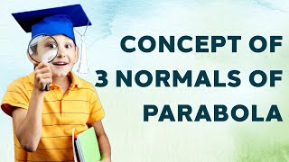 Concept of three Normals of Parabola  IIT JEE  Maths [upl. by Novaat]