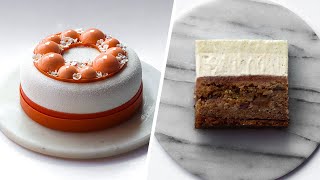 Tutorial Apple Cinnamon Crumble Entremet Cake │ Mirror Glaze Broken Gel Chantilly Cream [upl. by Donnamarie381]