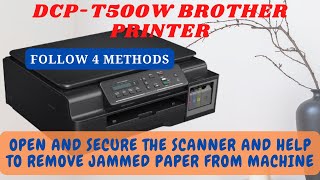 How to clear Paper jam on DCPT500W Brother Printer  Paper not stuck but shows paper jam [upl. by Schriever]