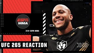 Reaction to Ciryl Gane’s TKO win vs Derrick Lewis at UFC265  ESPN MMA [upl. by Winslow798]