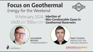 Webinar  Injection of NonCondensable Gases in Geothermal Reservoirs [upl. by Kcirdet]