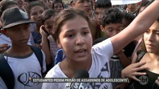 SBT PARÁ 28062017 Estudantes pedem prisão de assassinos de adolescente [upl. by Cherri171]