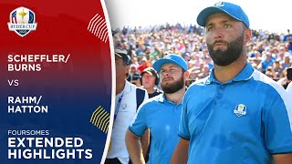 SchefflerBurns vs RahmHatton Extended Highlights  2023 Ryder Cup [upl. by Trellas696]