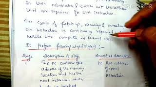 Fetch and execution cyclelecture23coa [upl. by Elpmet352]