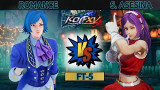 KOFXV Shermie Asesina LeonaAthenaShermie Vs Romance  Close intense set kofxvreplays kofxv [upl. by Ihculo]