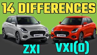 Maruti Swift VXI Optional vs ZXI Comparison 20244th Gen Swift VXI Optional vs ZXI Comparison 2024 [upl. by Coridon]