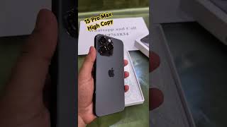 15 Pro Max High Copy Model  Titanium Black  High Grade Built Quality  Amoled Display  unboxing [upl. by Itsrik]