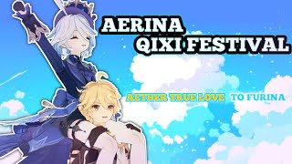 Aerina Qixi Festival  Aether true love to Furina [upl. by Anitap205]