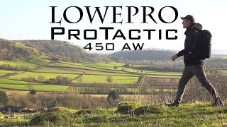 THE BEST CAMERA BAG Lowepro ProTactic 450 AW REVIEW [upl. by Eeznyl898]