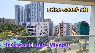 3bhk flats for sale in Miyapur Near Dmart  Hyderabad  Investor Flats Only 5399 sft [upl. by Enoved601]