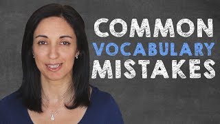 Common mistakes with English vocabulary 15 false friends [upl. by Hseyaj173]